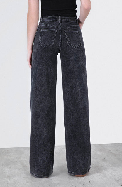 Pantalón Wide Leg Strass Black