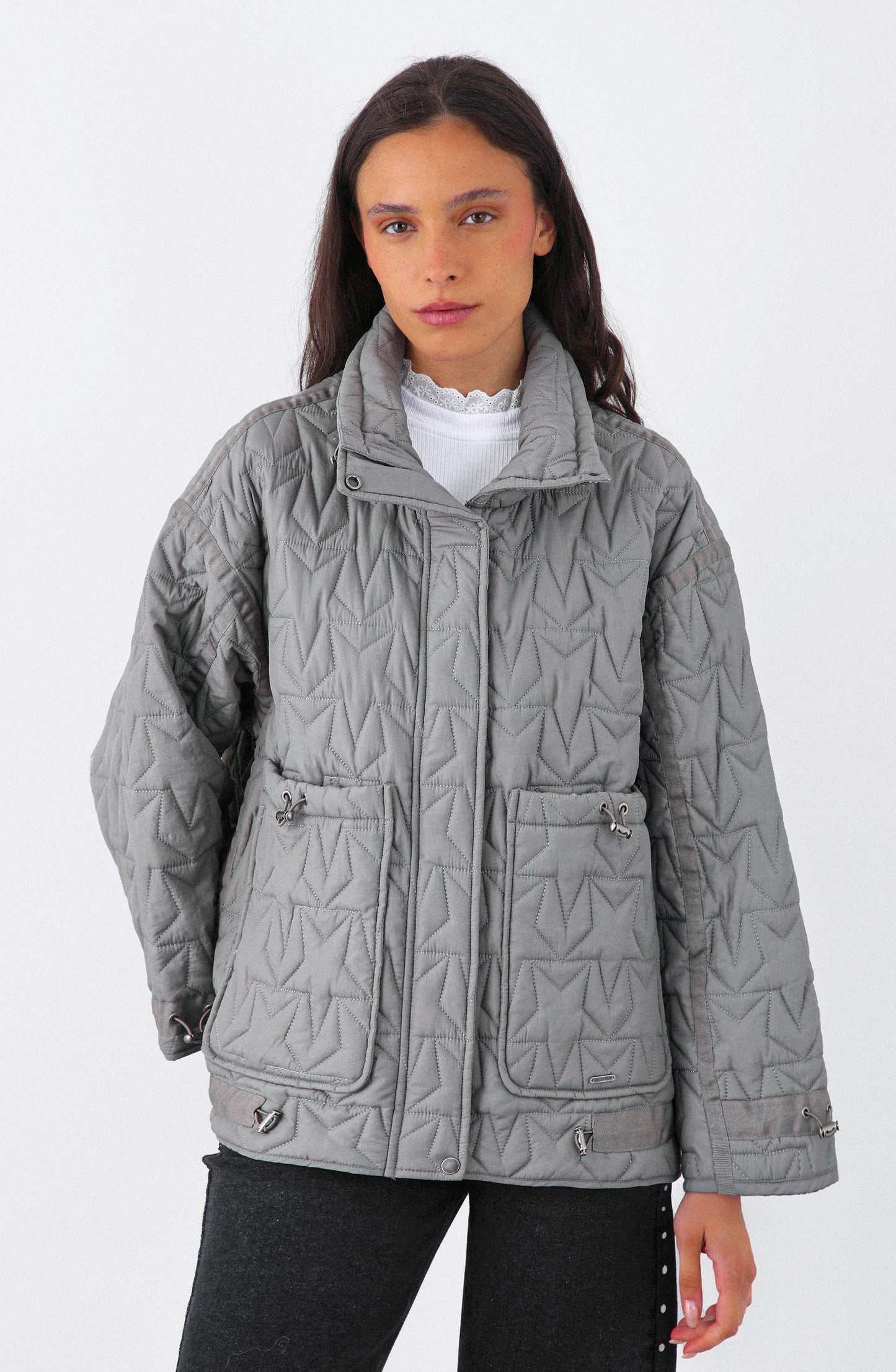 Chaqueta Acolchada Ajustable Gray