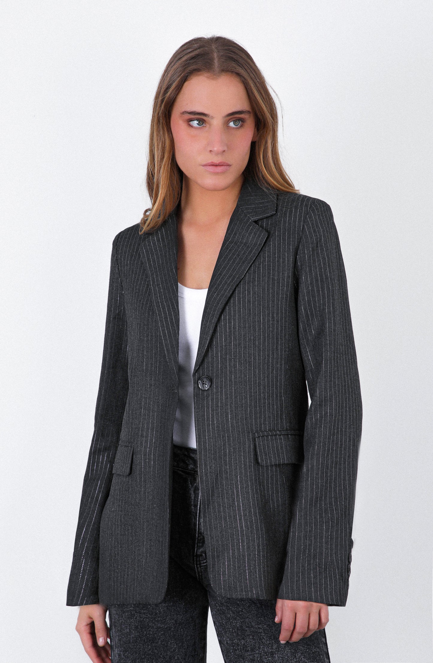 Blazer Raya Lurex Grey