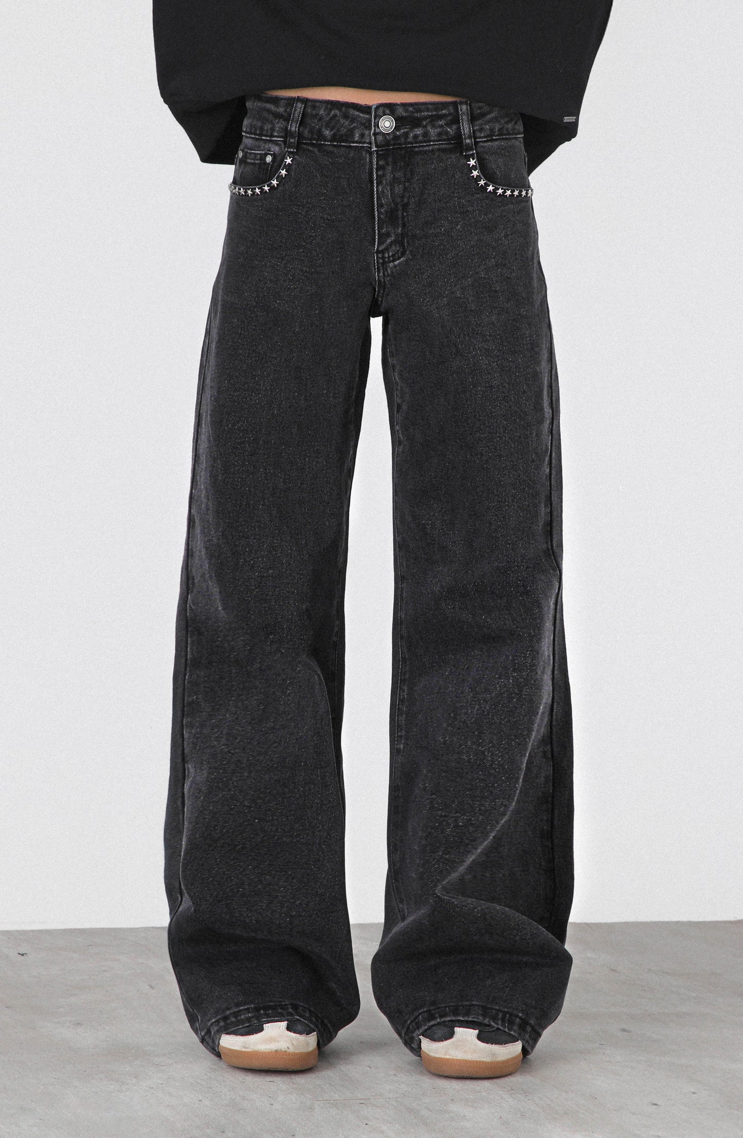 Pantalón Estrella Bolsillo Black