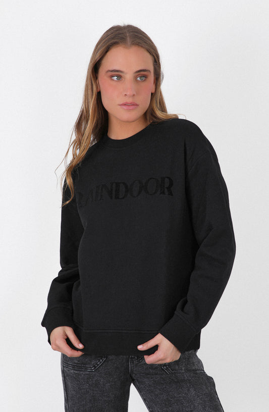 Polerón Crew Neck Logo Velvet Black