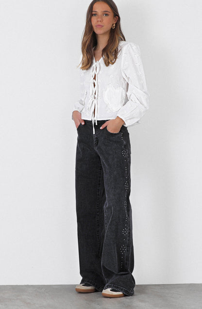 Pantalón Estrellas Tachas Black