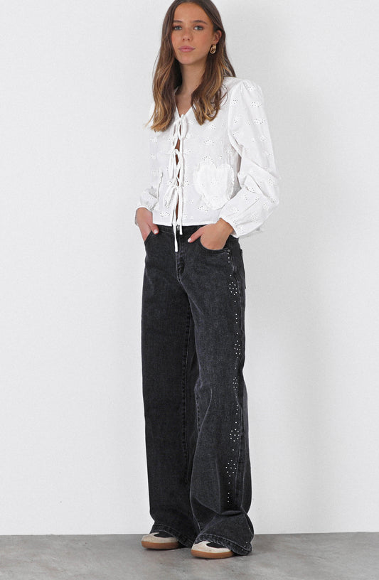 Pantalón Estrellas Tachas Black