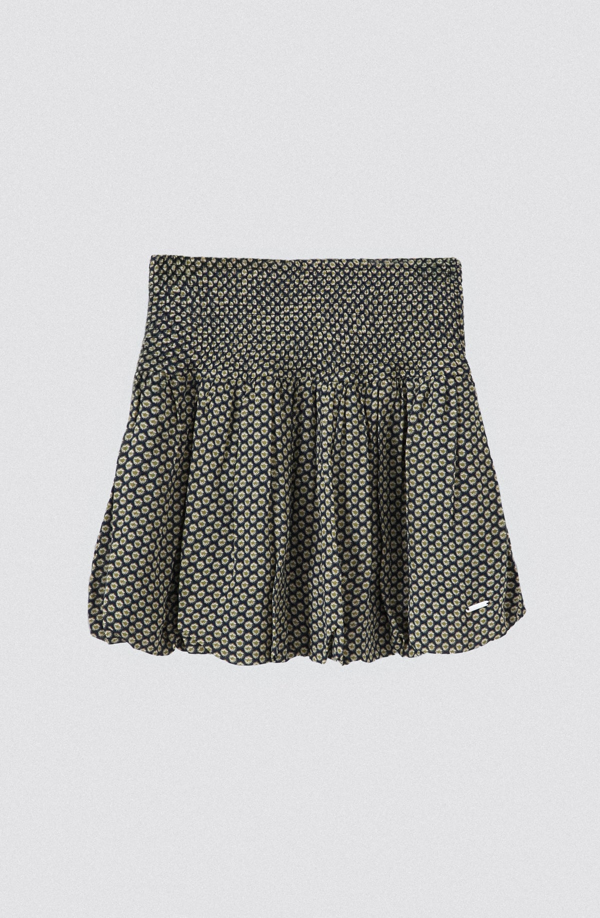 Falda Globo Lurex Navy