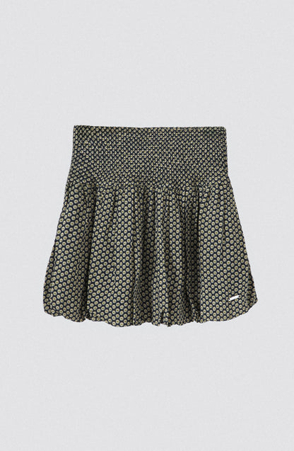 Falda Globo Lurex Navy