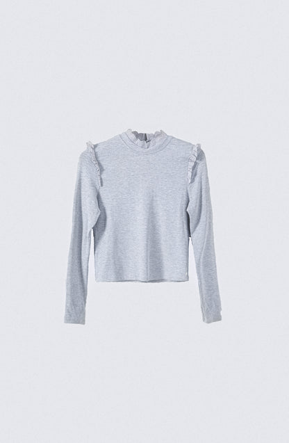 Polera Manga Larga Vuelos Gray