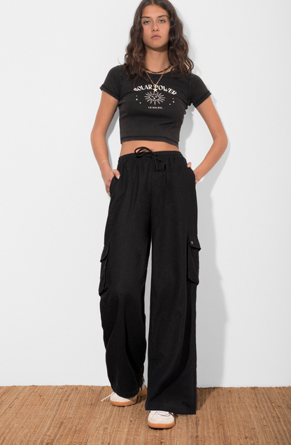 Pants Lino Cargo Black