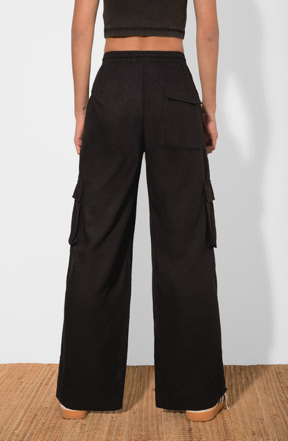 Pants Lino Cargo Black