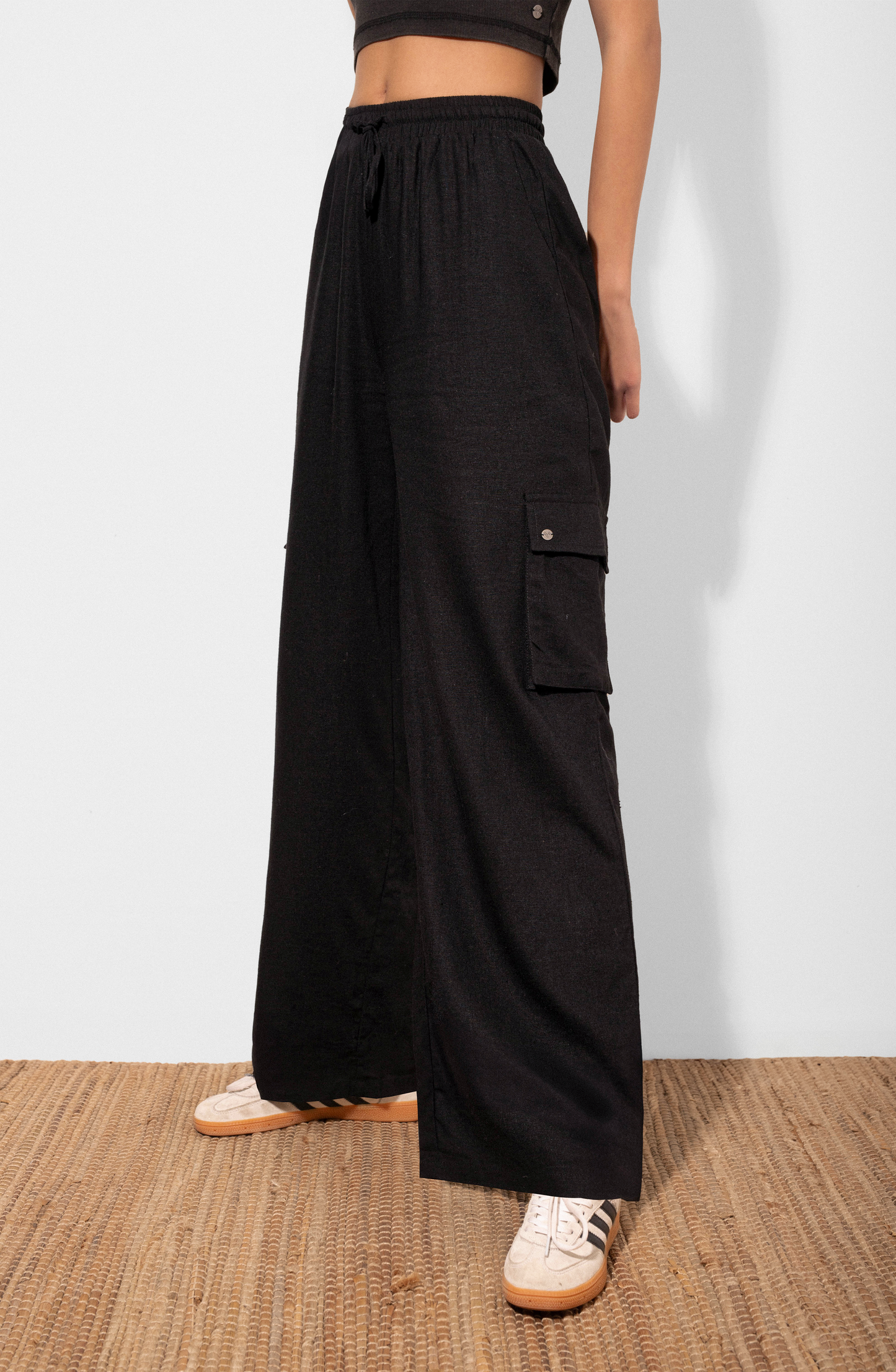 Pants Lino Cargo Black