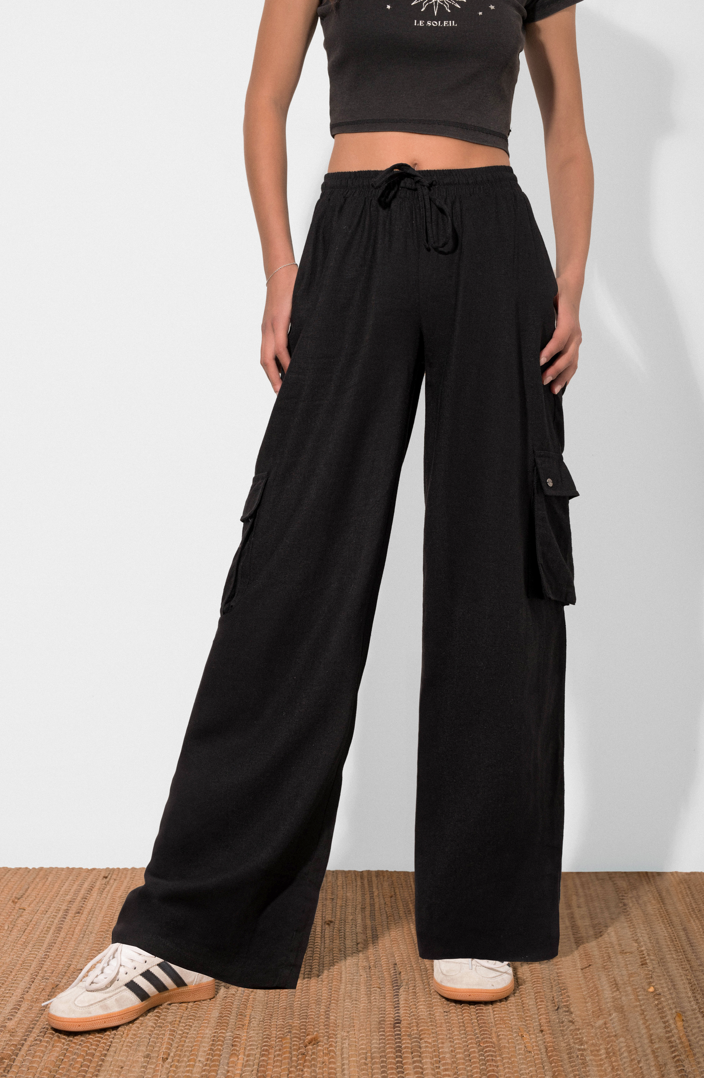 Pants Lino Cargo Black