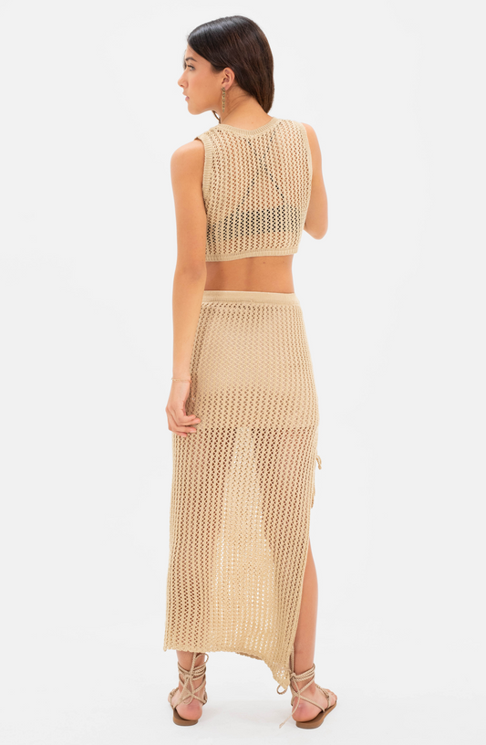 Conjunto Calado Ecru