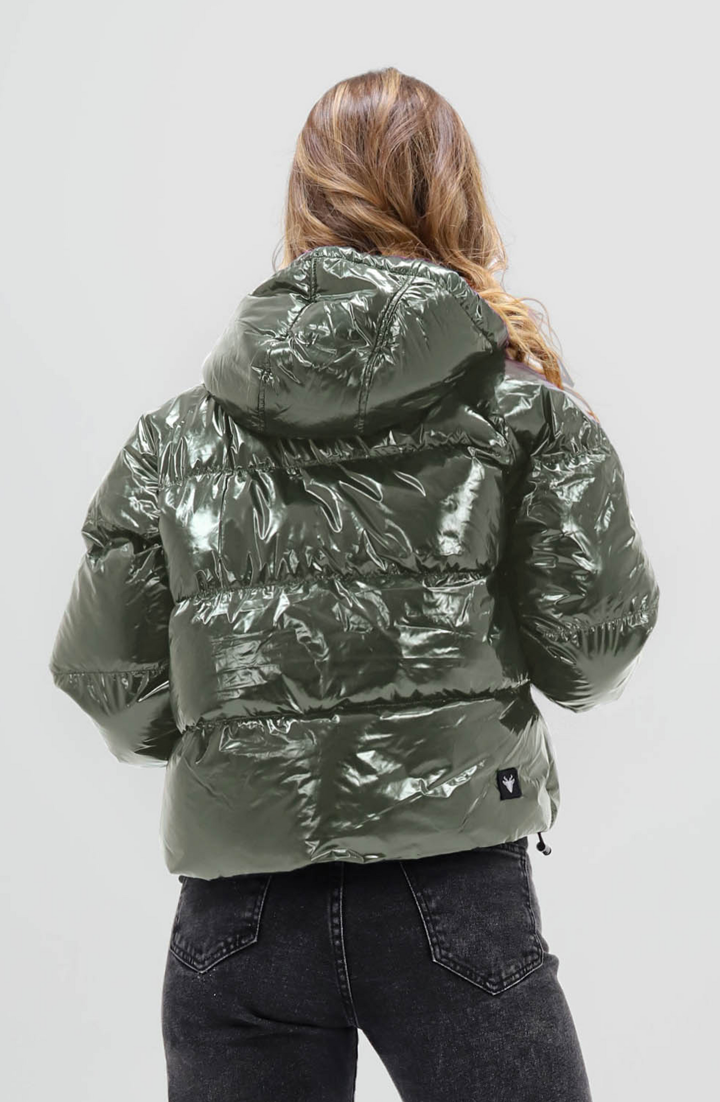 Puffer Metalizada Green