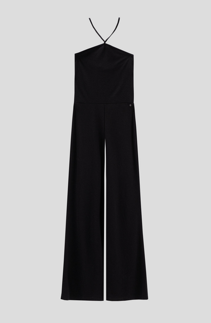 Enterito Tejido Halter Black