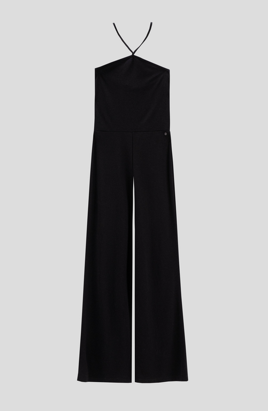 Enterito Tejido Halter Black