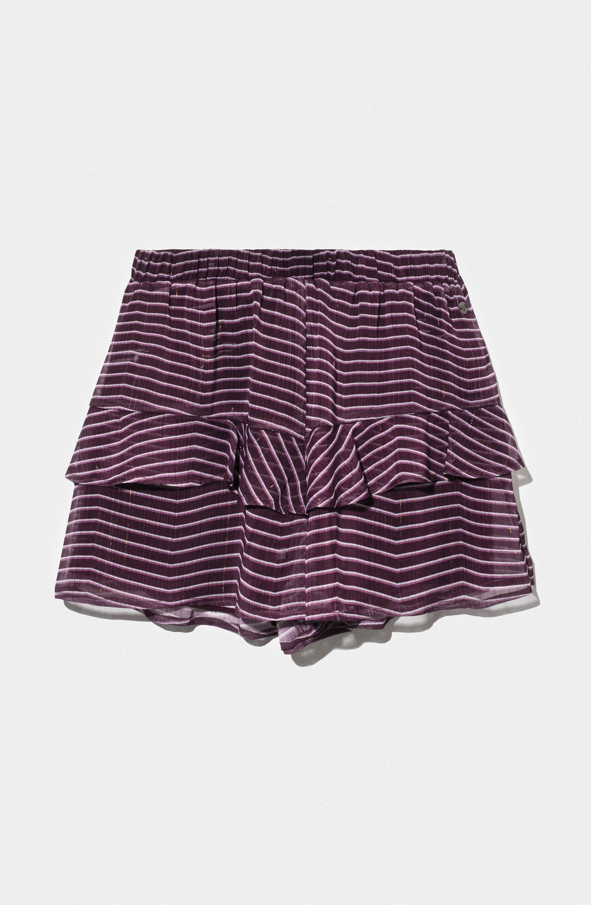 Short Lineas Lurex Burgundy