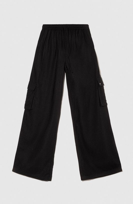 Pants Lino Cargo Black