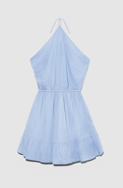Enterito Corto Halter Blue