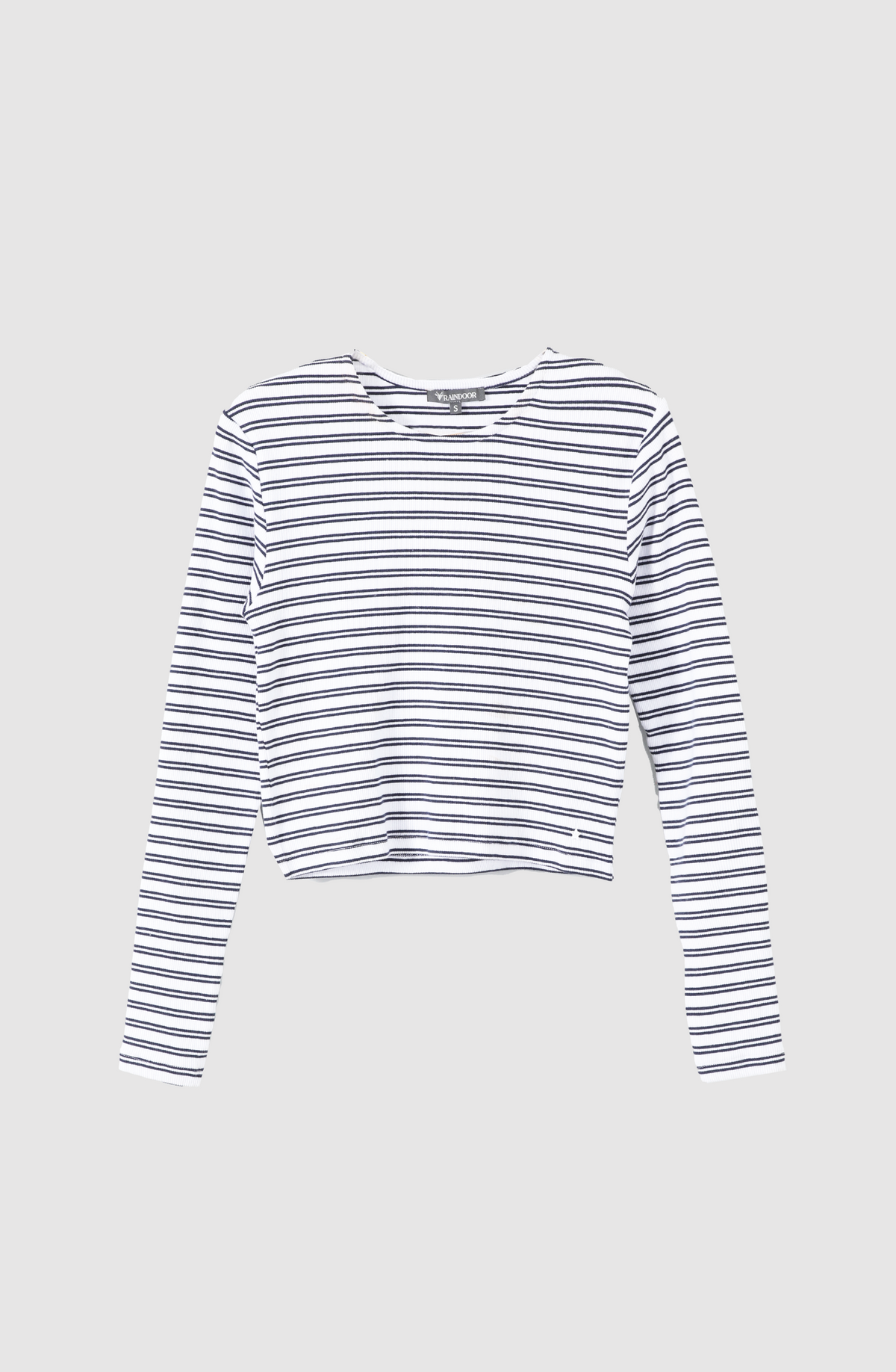 Polera Manga Larga Lineas White
