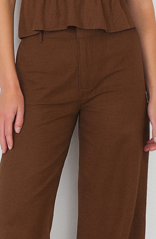 Pantalón Lino Brown