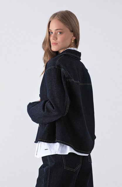 Sobrecamisa Denim Navy