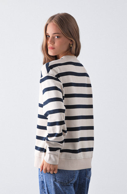 Polerón Marinero Rayas Navy