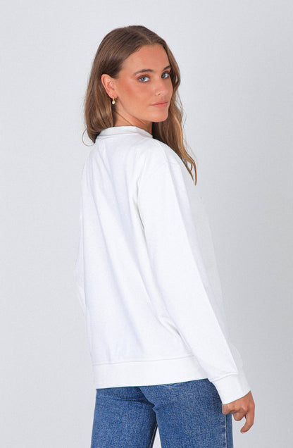 Polerón Logo Bordado Ecru