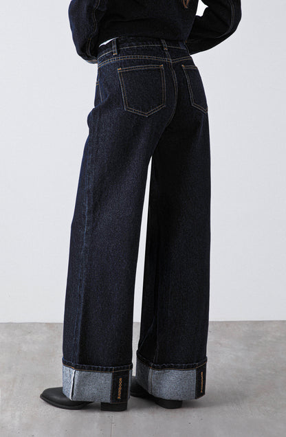 Pantalón Logo Bordado Navy