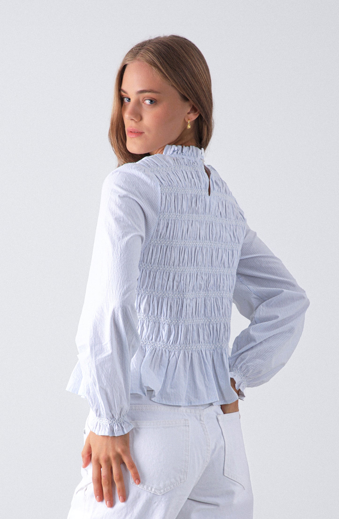 Blusa Total Panal Blue