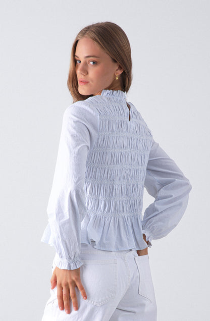 Blusa Total Panal Blue