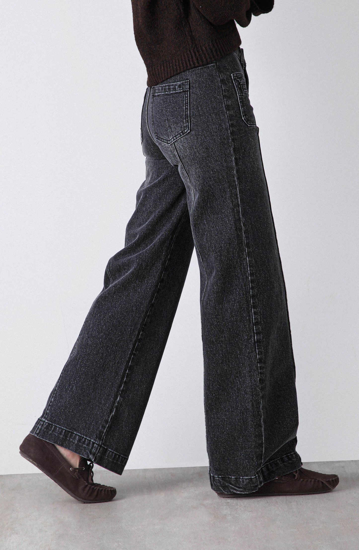 Pantalón Wide Leg Pocket Black