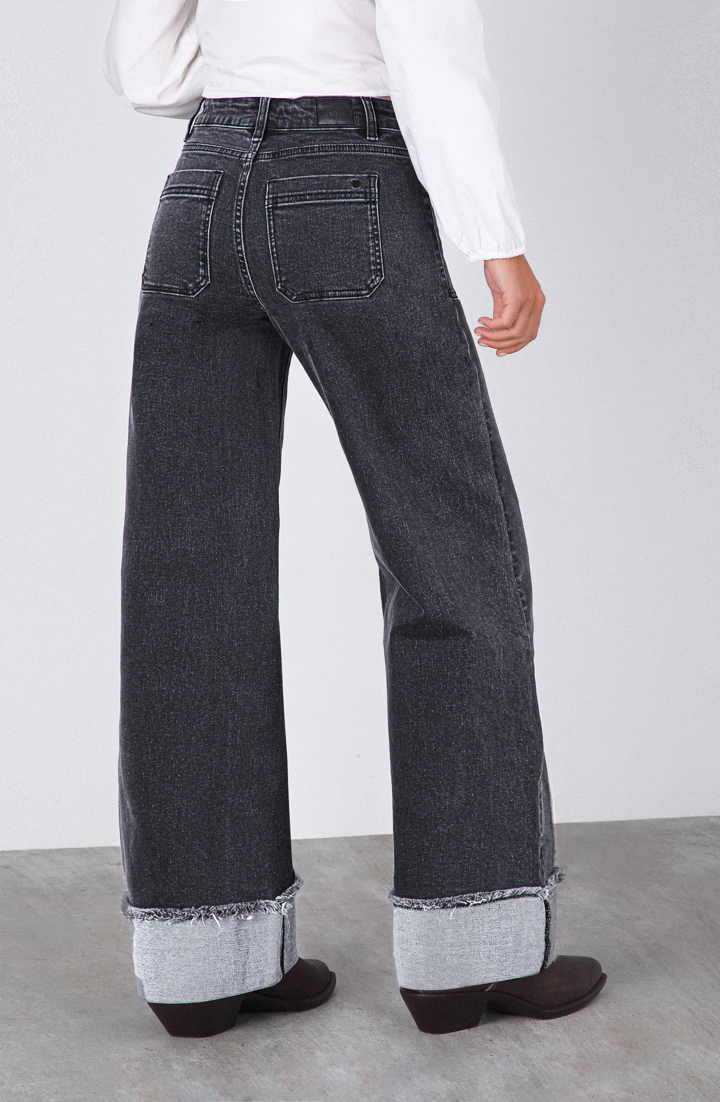 Pantalón Wide Leg Sun Black