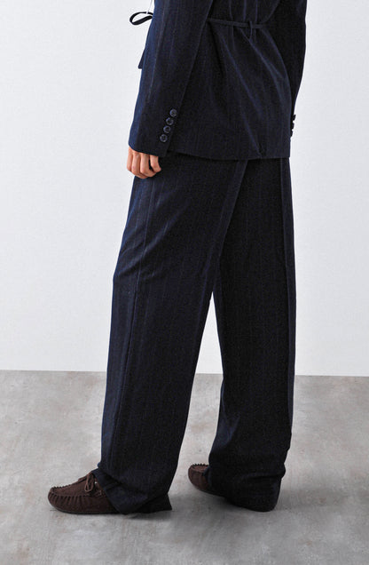 Pantalón Líneas Lurex Navy