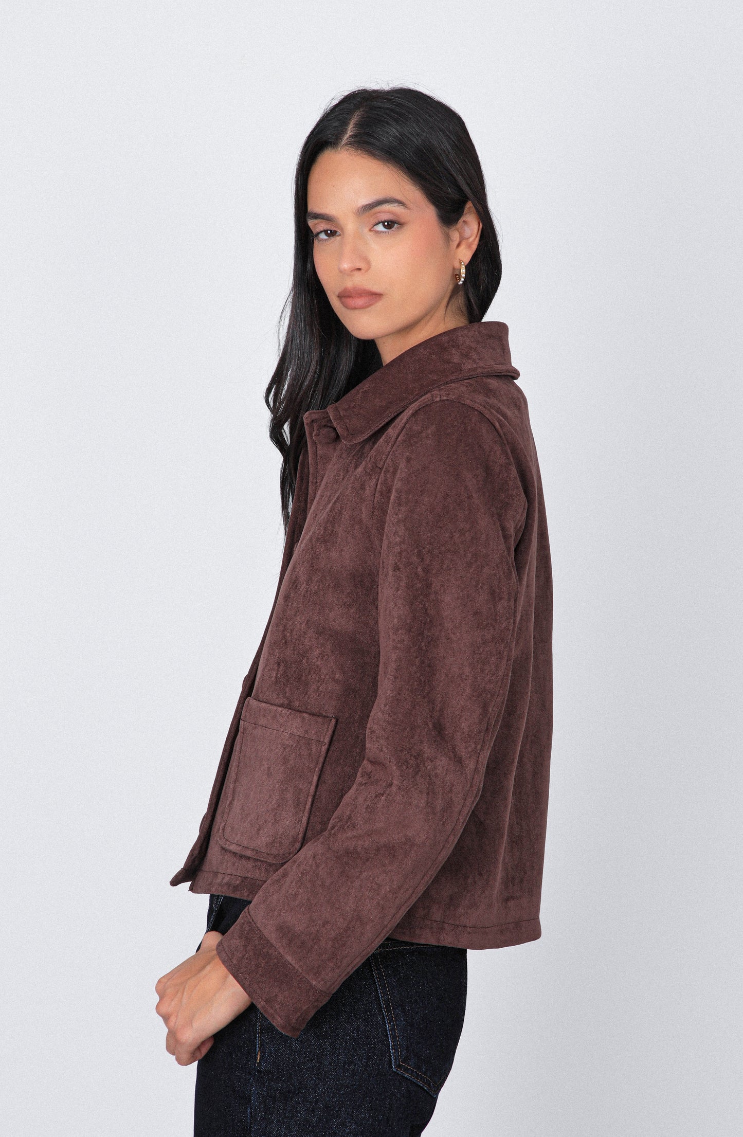 Chaqueta Suede Brown