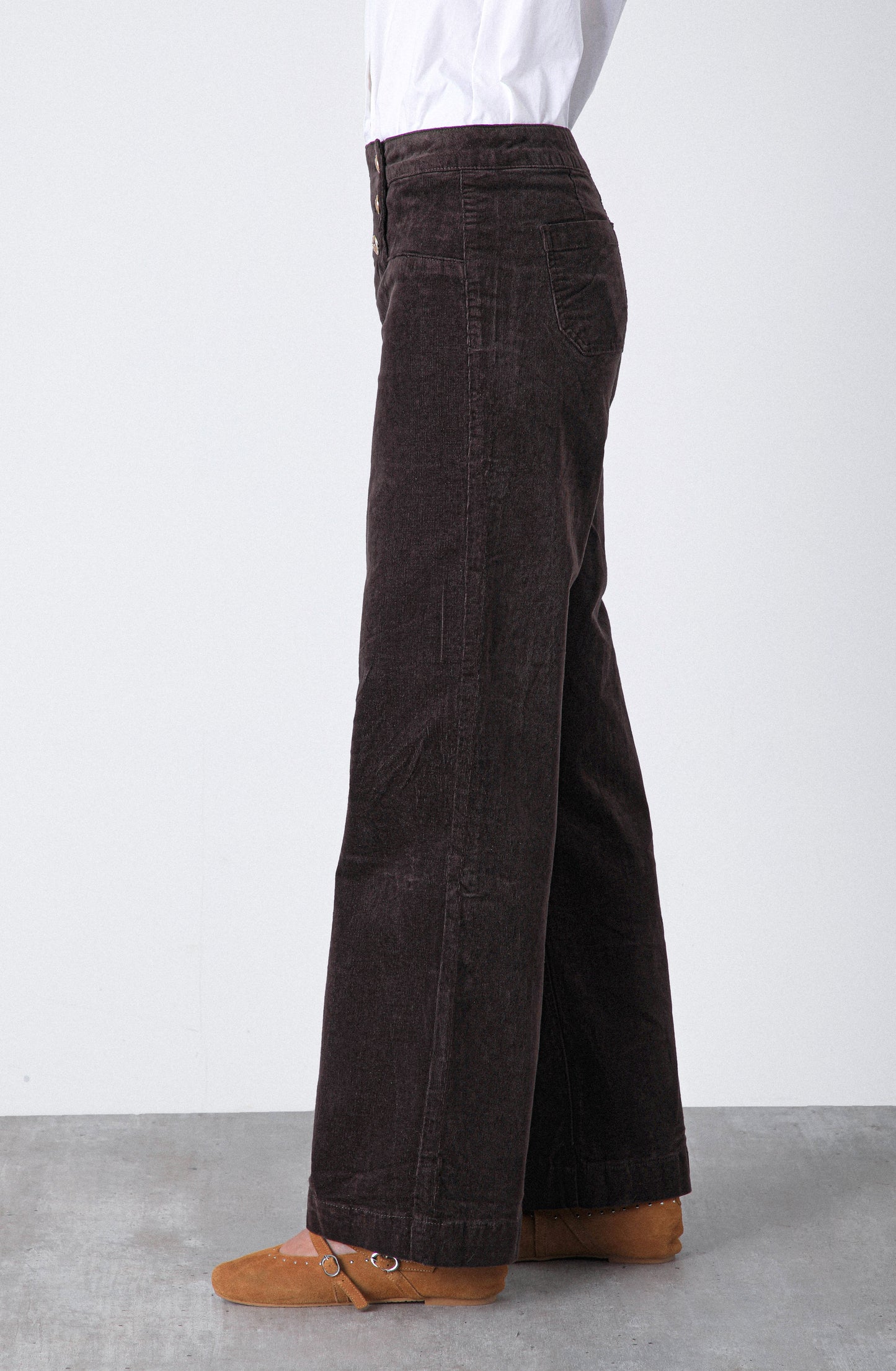 Conjunto Cotelé Botones Brown