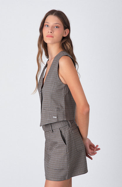 Vest Tejido Brown