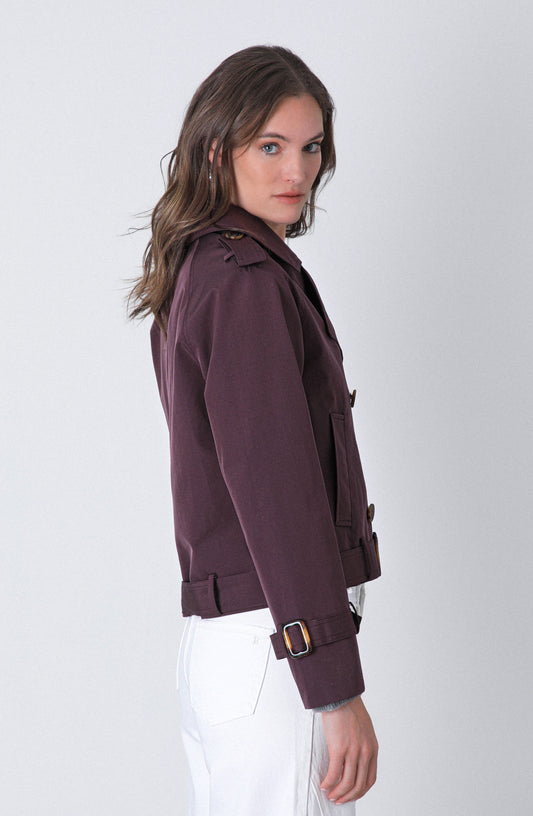 Trench Corto Purple