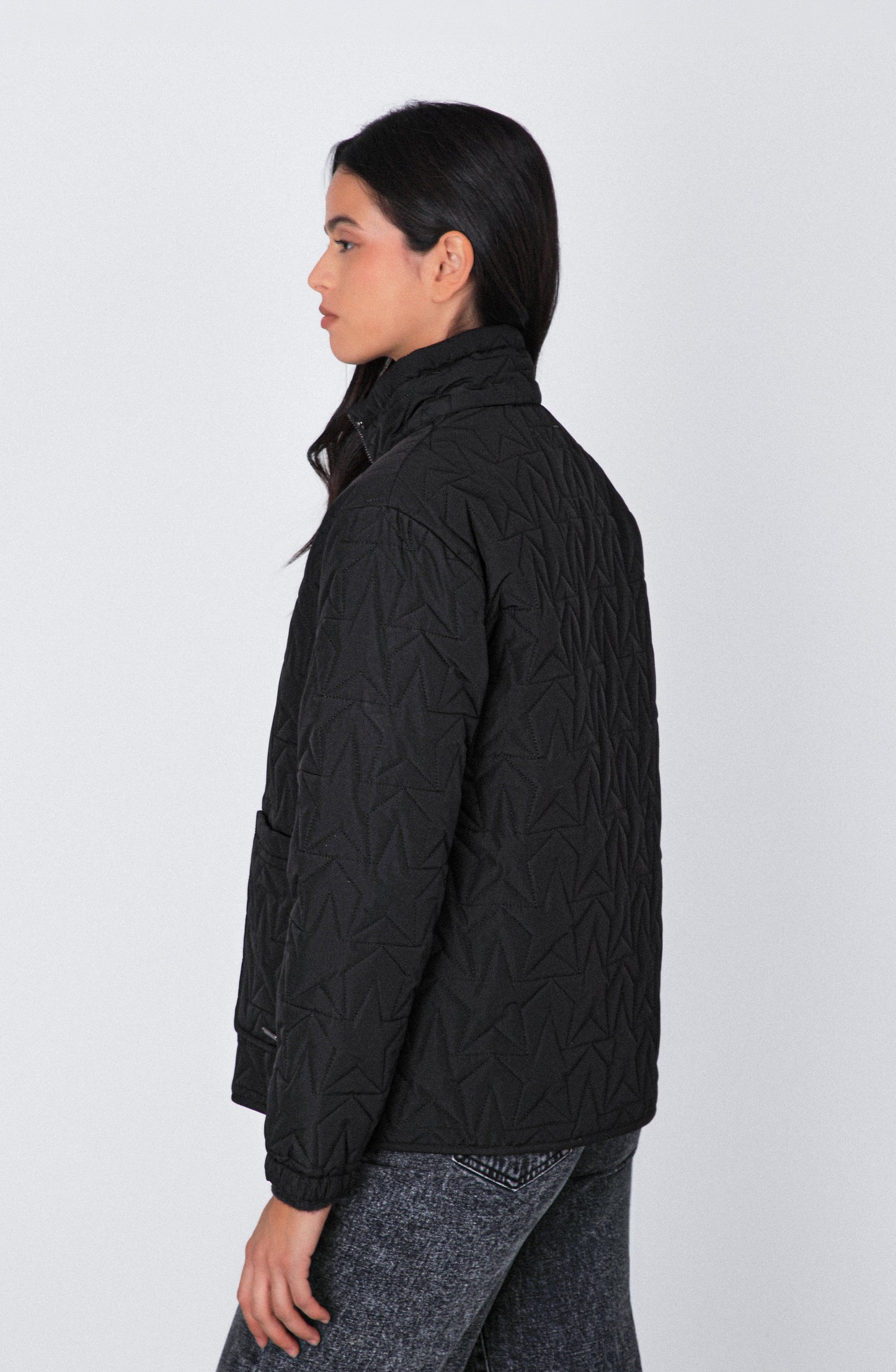 Puffa Quilted Estrellas Black