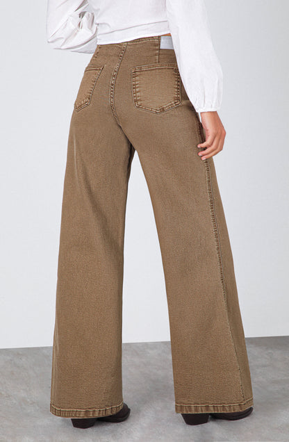 Pantalón Pretina Ajustada Brown