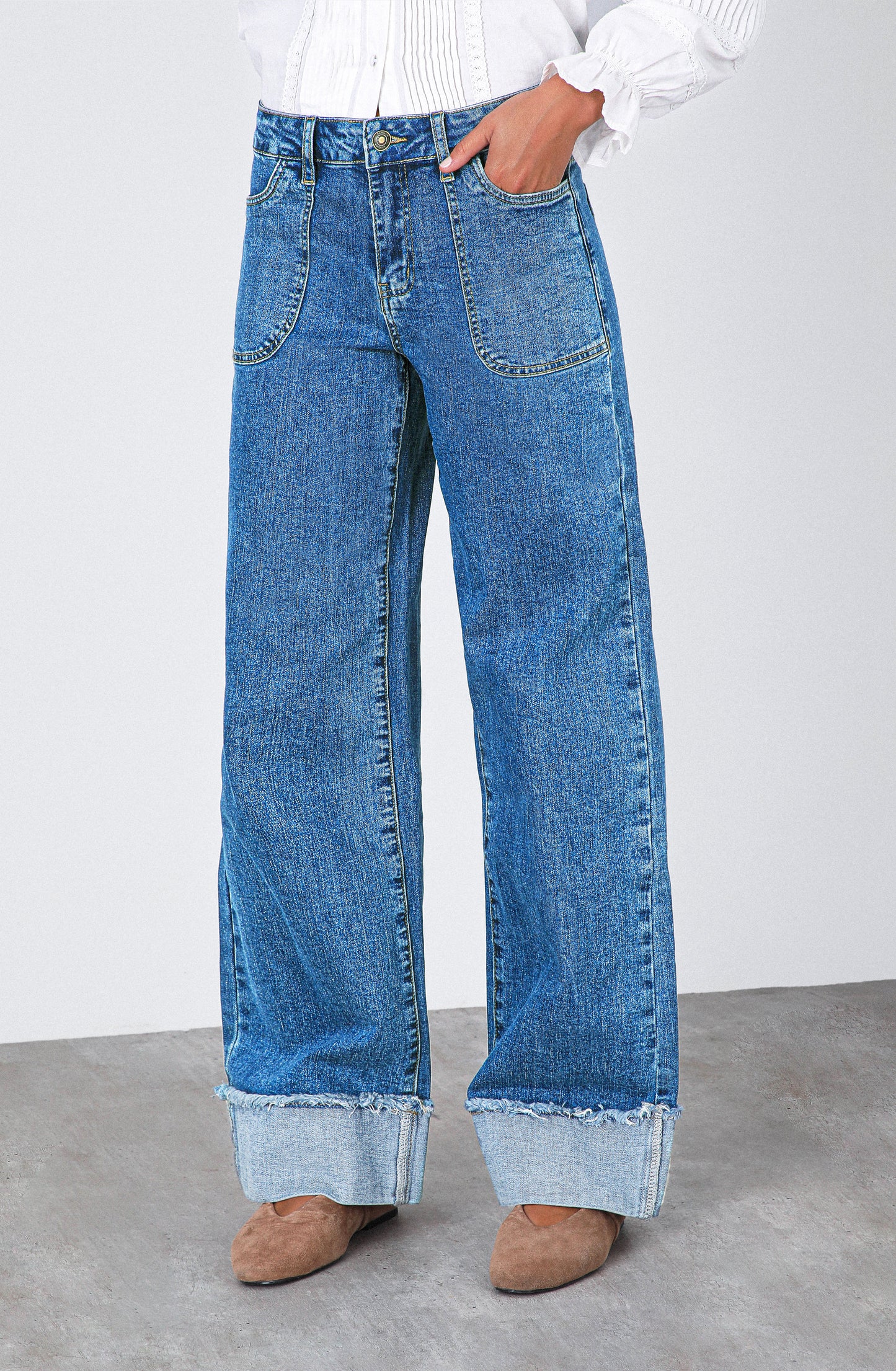 Pantalón Wide Leg Sun Sky