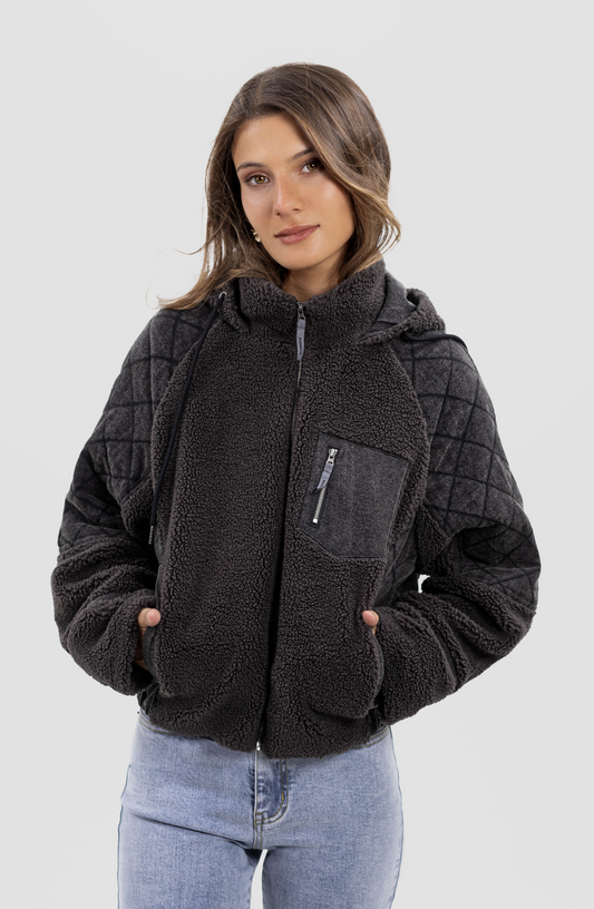Chiporro Sherpa Quilted Grey