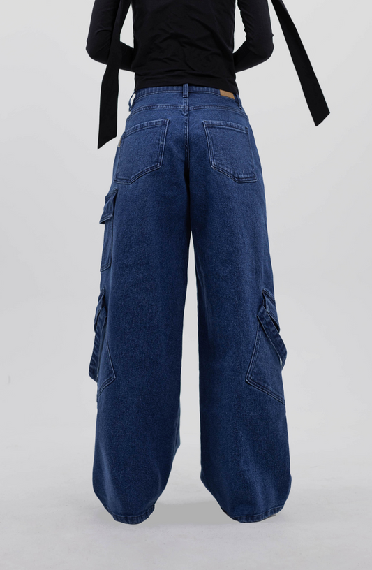 Pants Cargo Cintas Blue