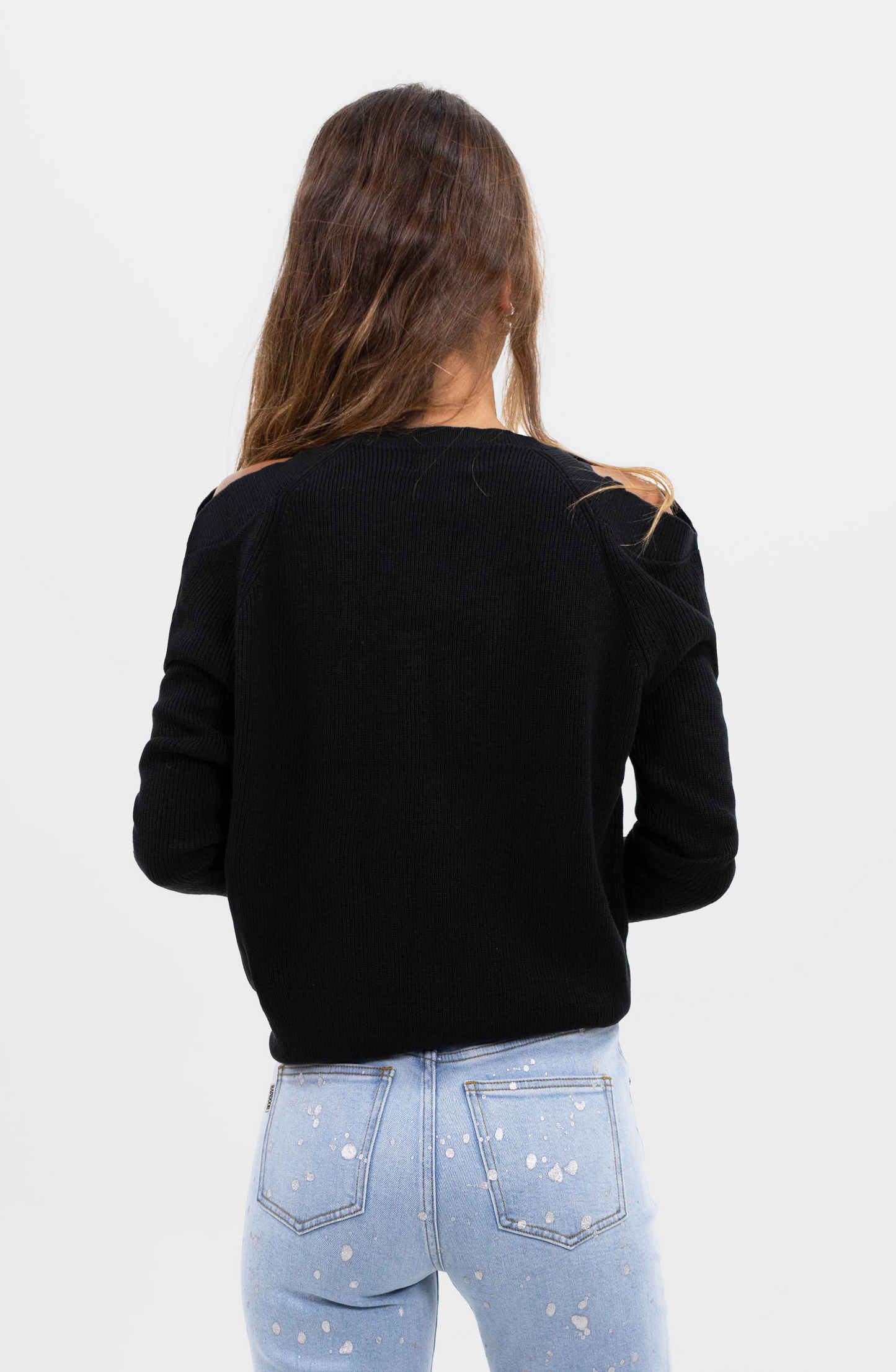 Sweater Sin Hombros Black
