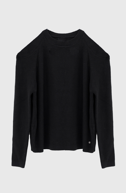 Sweater Sin Hombros Black
