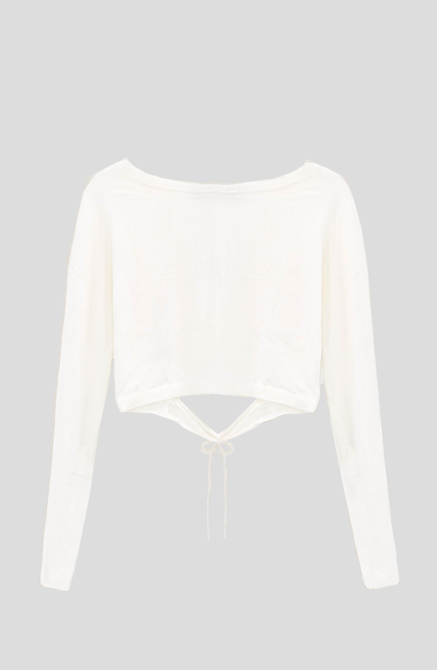 Sweater Espalda Abierta Ecru