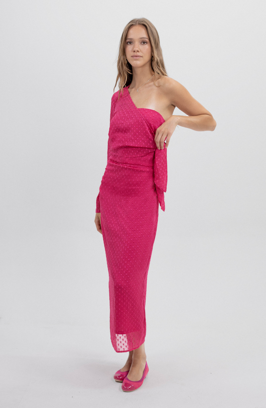 Vestido Strapless Bolero Fucshia