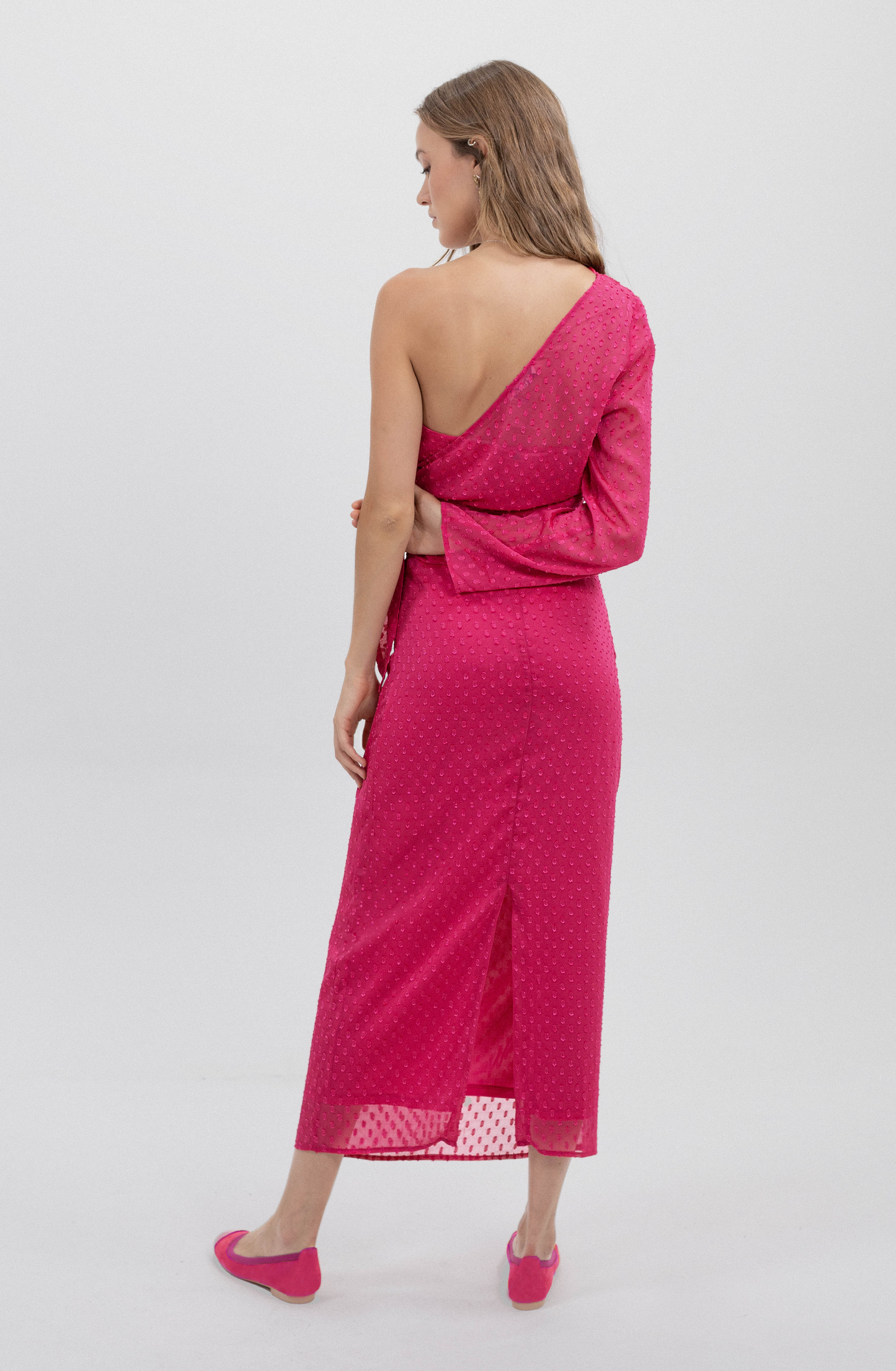 Vestido Strapless Bolero Fucshia
