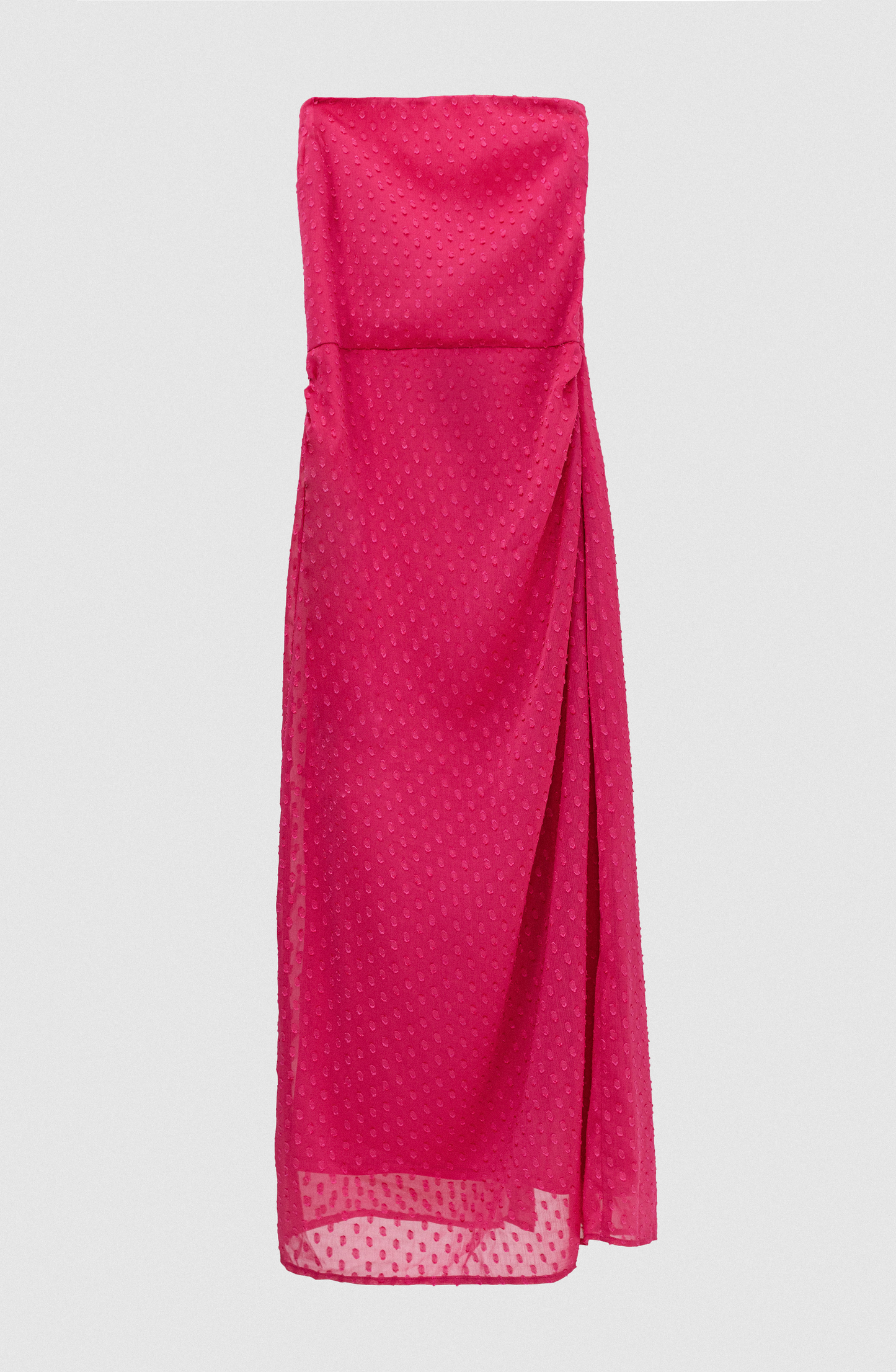 Vestido Strapless Bolero Fucshia
