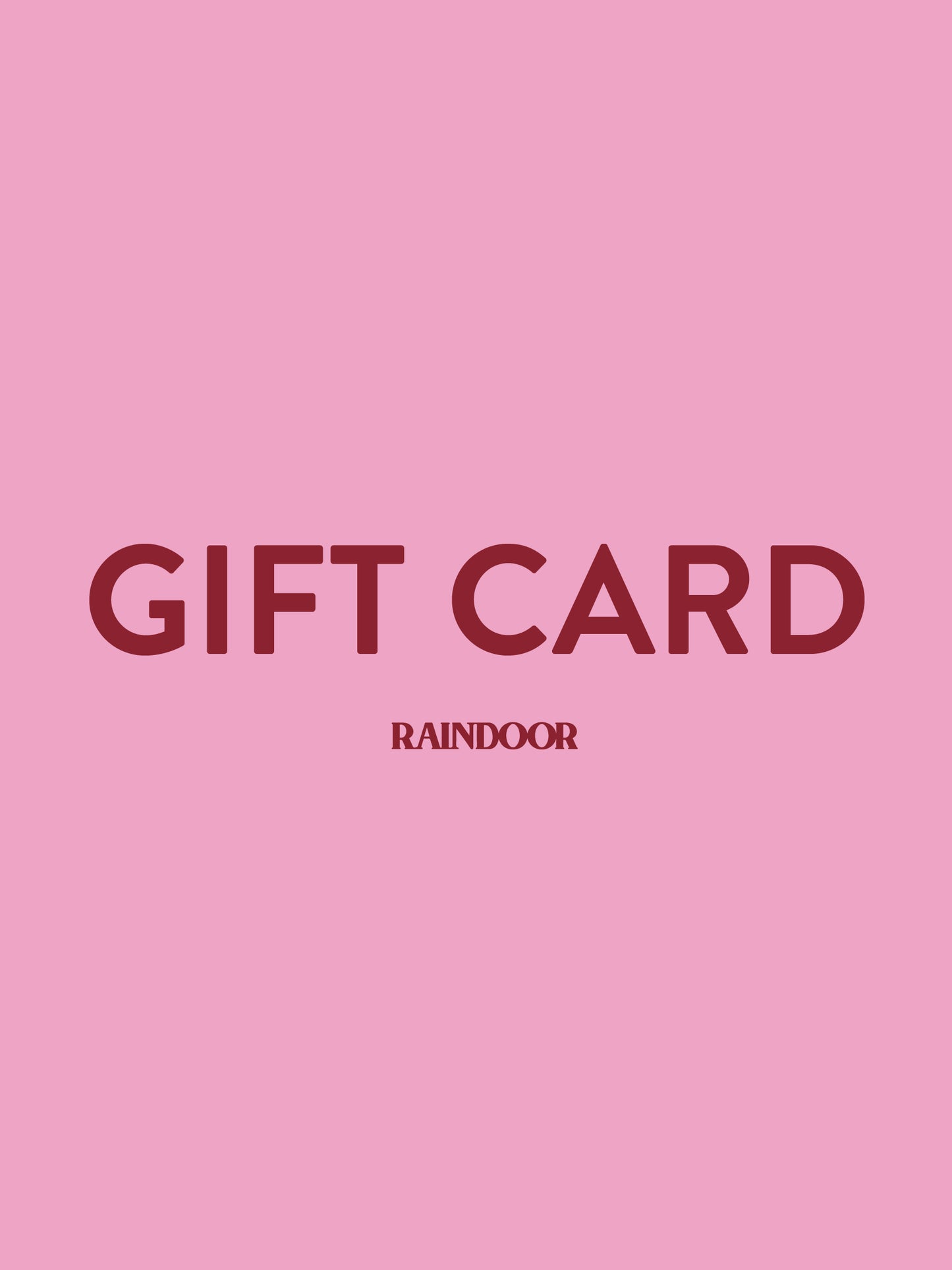 Gift Card Digital Raindoor