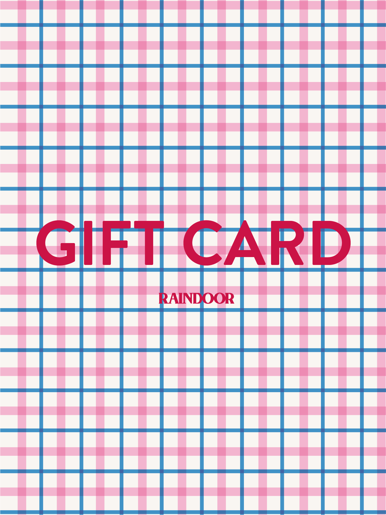 Gift Card Digital Raindoor