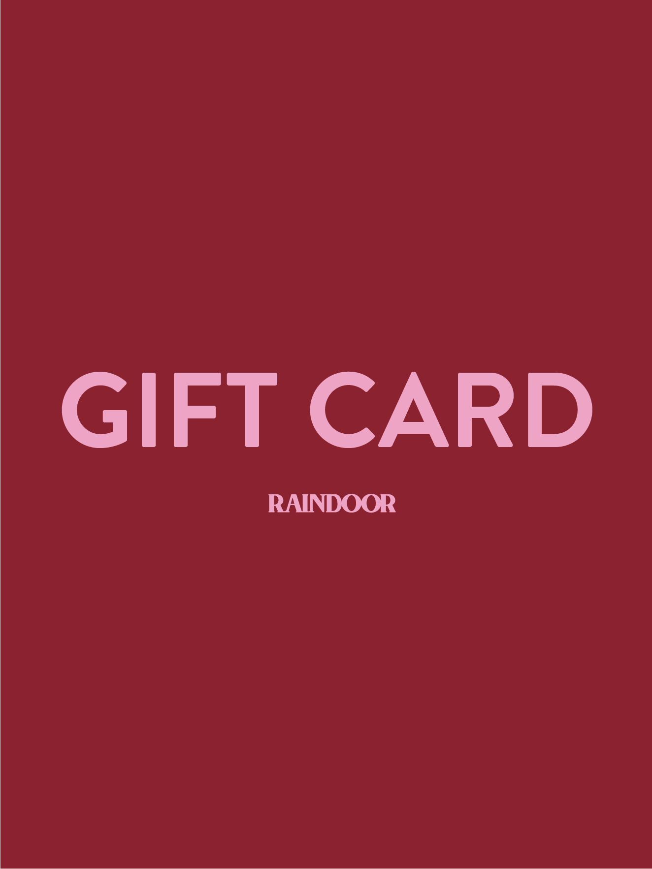 Gift Card Digital Raindoor